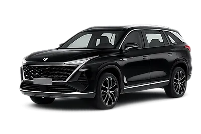 MG S9 Luxury PHEV, гибрид, 1.5 л, 7 мест — Чёрный — светлая обивка